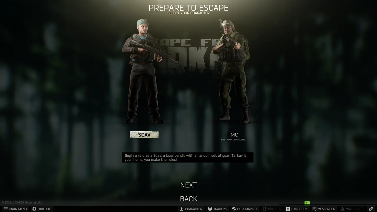 Health ESP readout on a PMC during an Escape from Tarkov fight