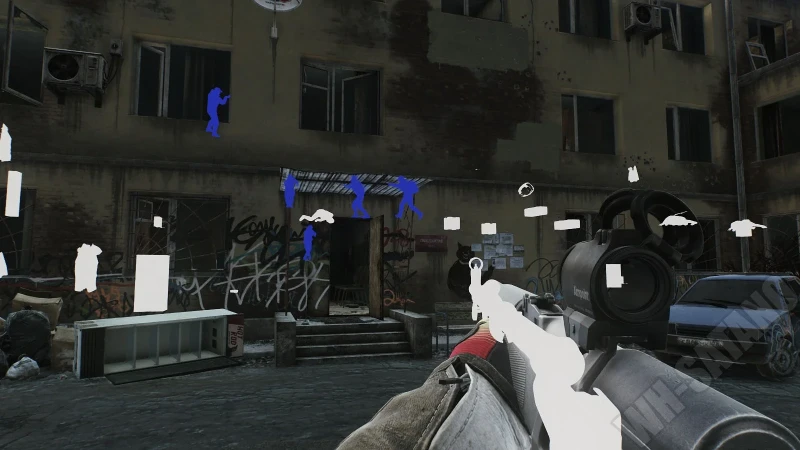 ESP overlay showing players and loot through walls
